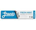 3 x Grants Natural Toothpaste w/ Fluoride Fresh Mint 110g