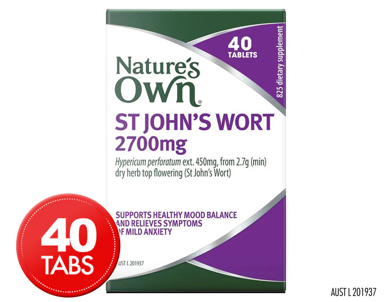 Nature's Own St John's Wort 2700mg 40 Tablets
