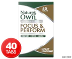 Nature's Own Focus & Perform 40 Tablets