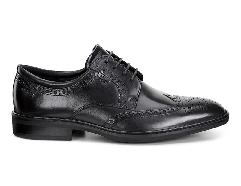 praktiserende læge national Landbrugs Ecco Men's Illinois Wing Tip Dress Shoes - Black | Catch.com.au
