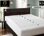 Ramesses 1200GSM 7-Zone Massage King Single Bed Mattress Topper - White