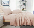 Ramesses Cashmere Touch Flannel Queen Bed Sheet Set - Dusty Pink