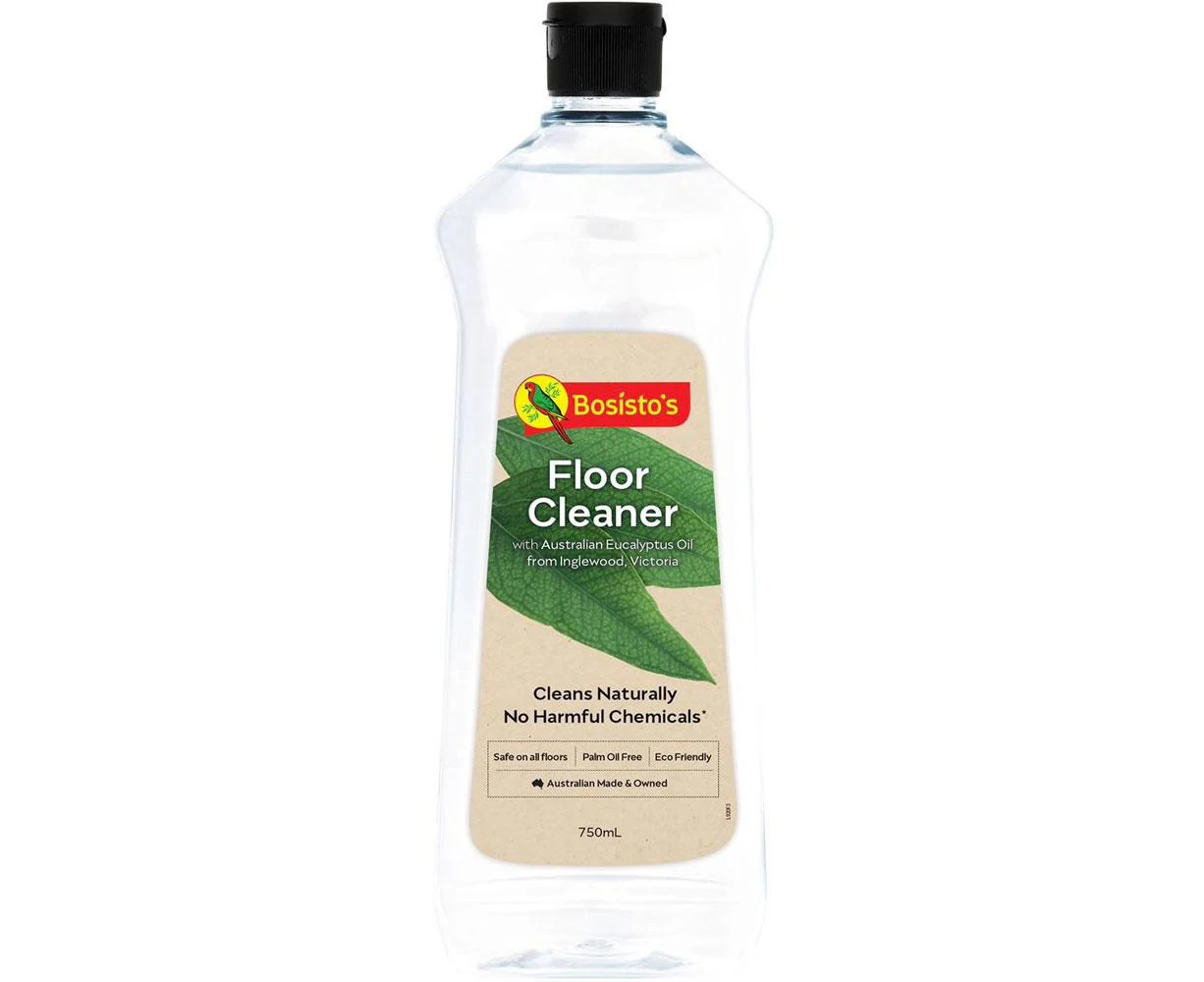 750ml Floor Cleaner Bosisto's Natural Eucalyptus Oil Wood Tile Marble Granite