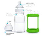 Cherub Baby Glass Baby Bottles Starter Kit - Green