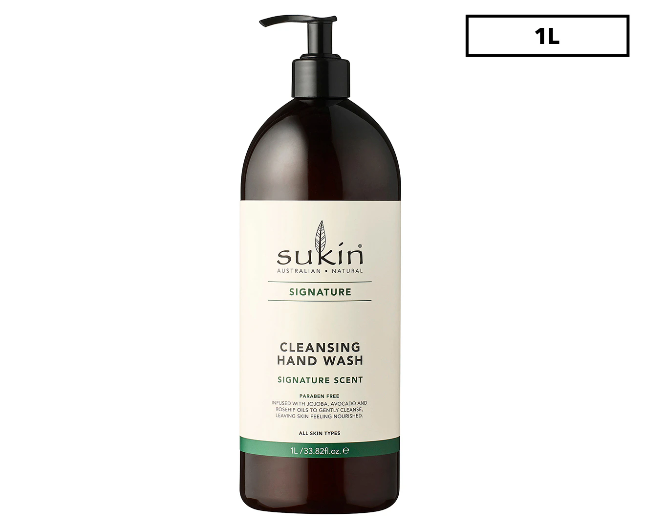 Sukin Cleansing Hand Wash Pump 1L