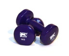 1-Pair 1kg Coated Dumbells Home Gym Workout Sports Exercise Anti Slip - Purple