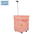 White Magic Handy Cart Jumbo - Peach Chevron