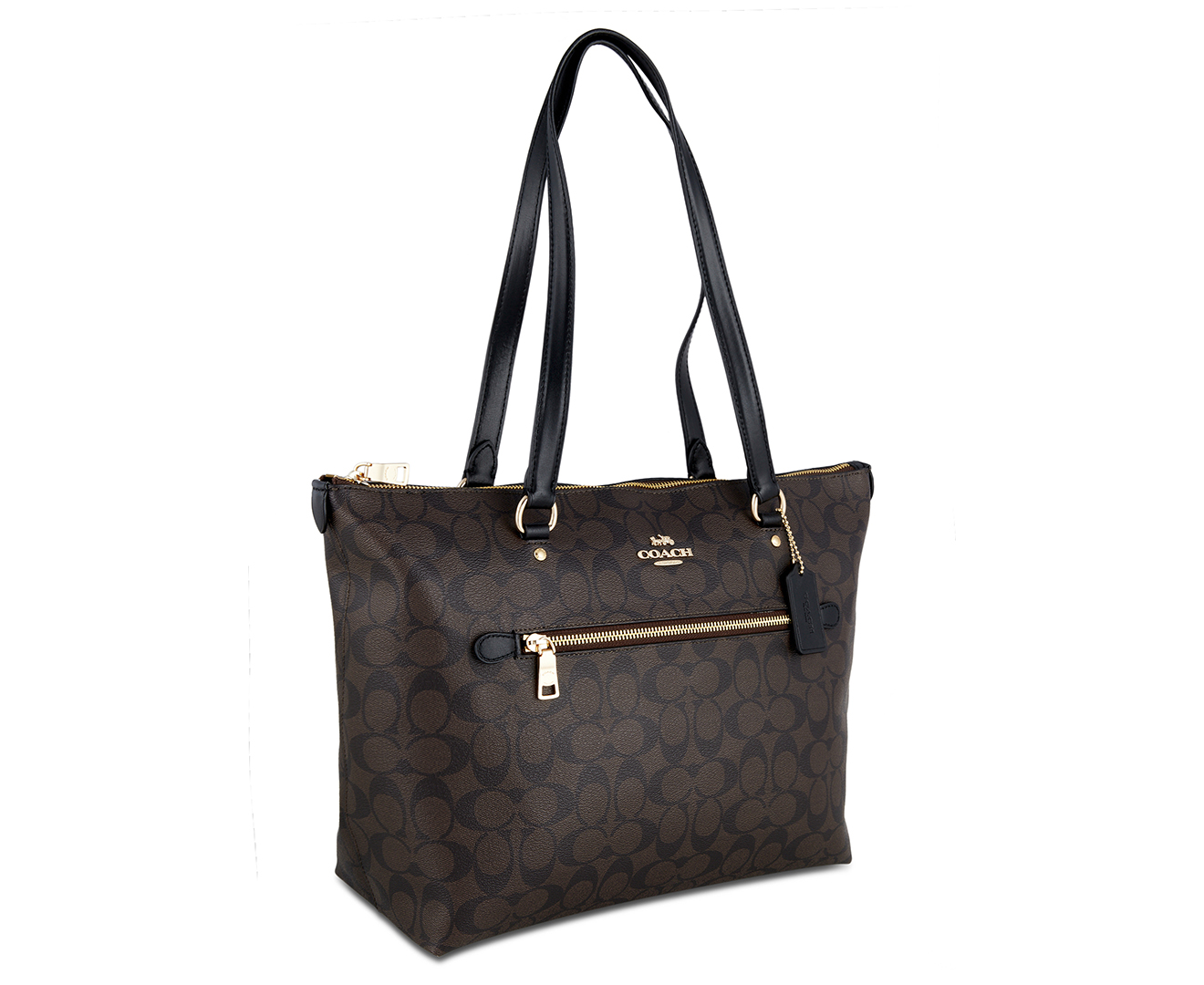 coach signature brown tote