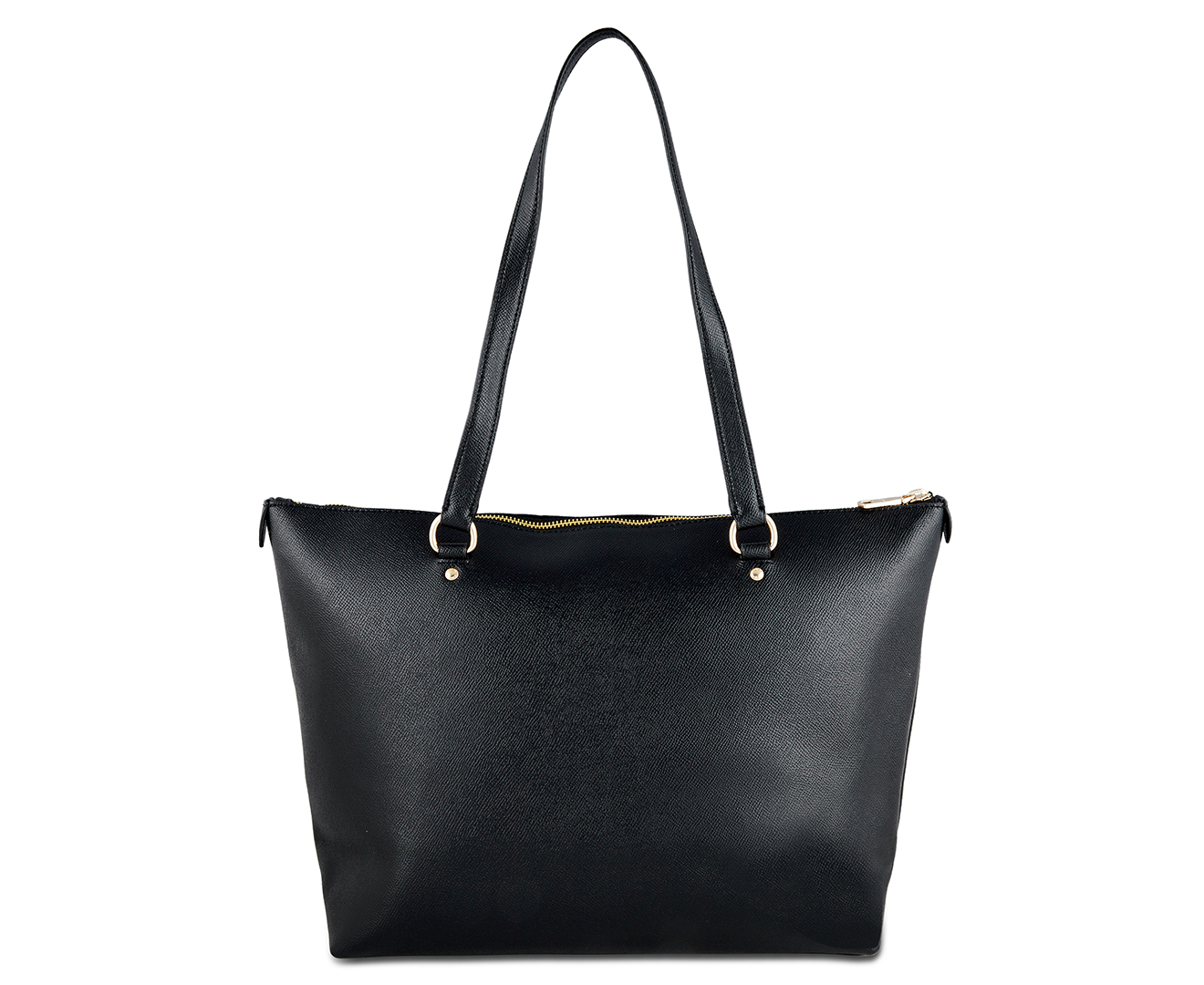 Coach Gallery Crossgrain Leather Tote Bag - Black | Catch.co.nz