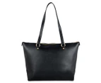 Coach Gallery Crossgrain Leather Tote Bag - Black