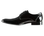 Kenneth Cole Men's Tip Top Lace Up Derby Dress Shoes - Black Patent