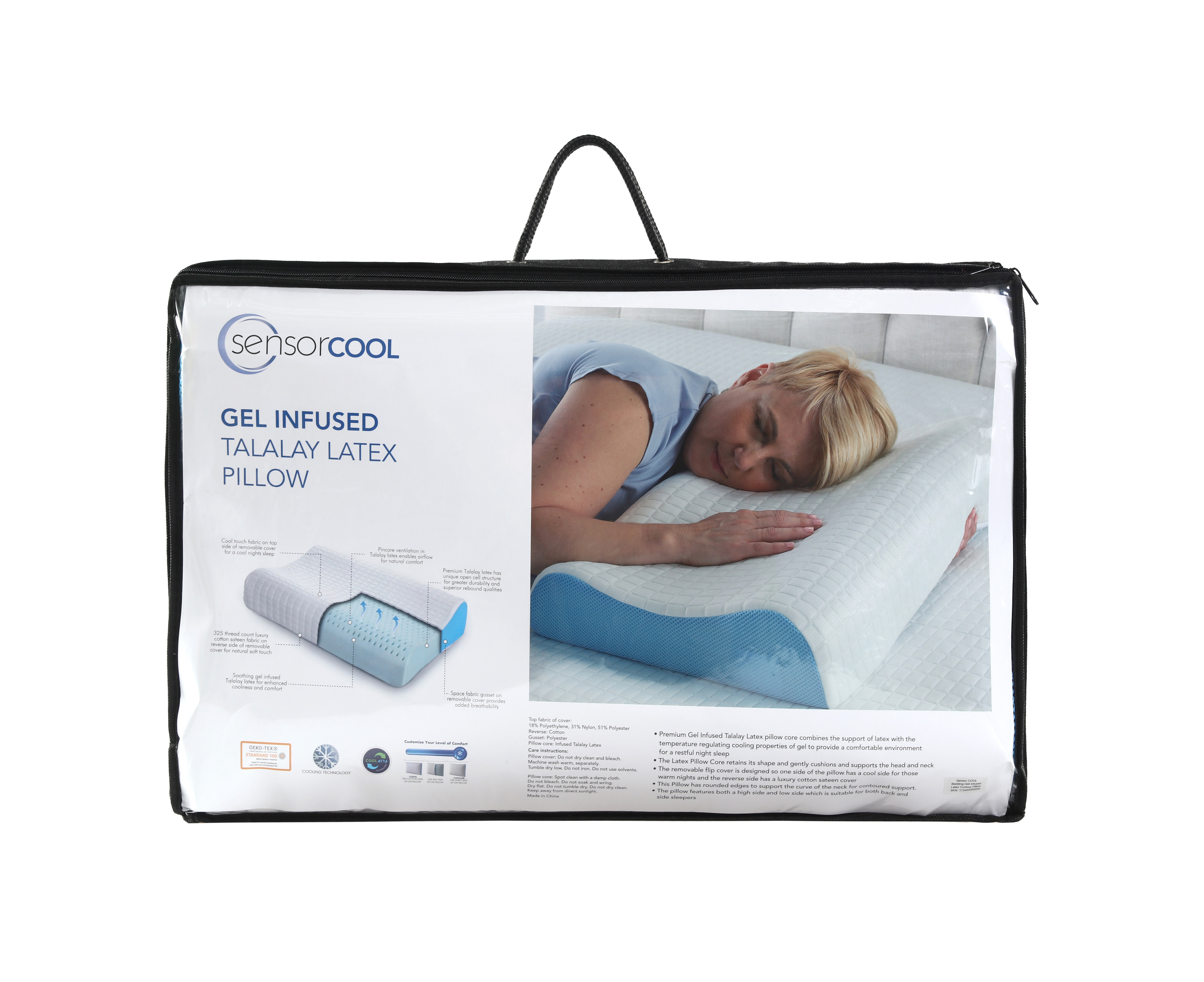 Gel infused shop talalay latex pillow