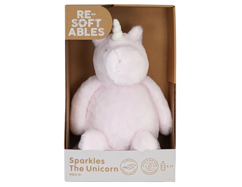 Resoftables 14-Inch Sparkles the Unicorn Plush Toy
