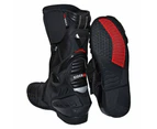RIDERACT® Motorcycle Boots Race Ready Black Motorbike Shoes Men
