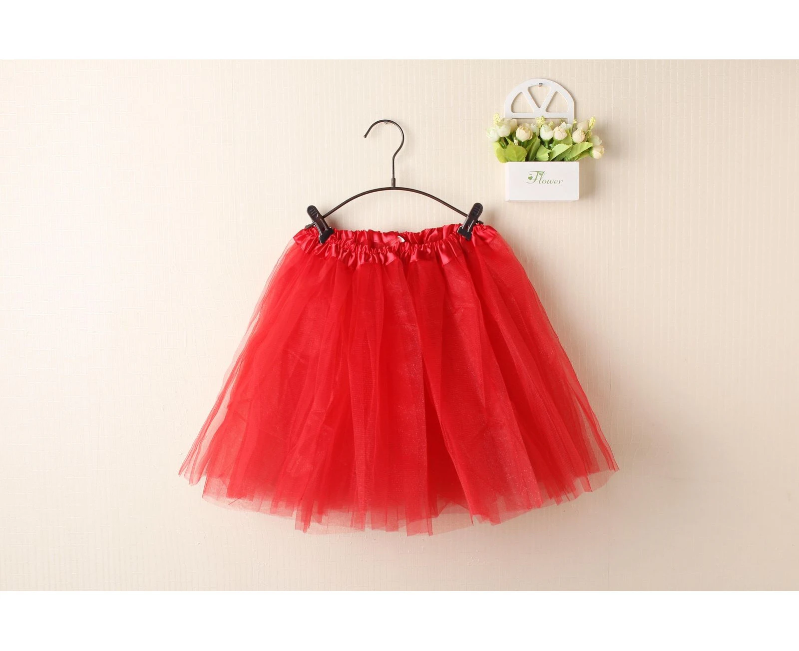 New Adults Tulle Tutu Skirt Dressup Party Costume Ballet Womens Girls Dance Wear - Red