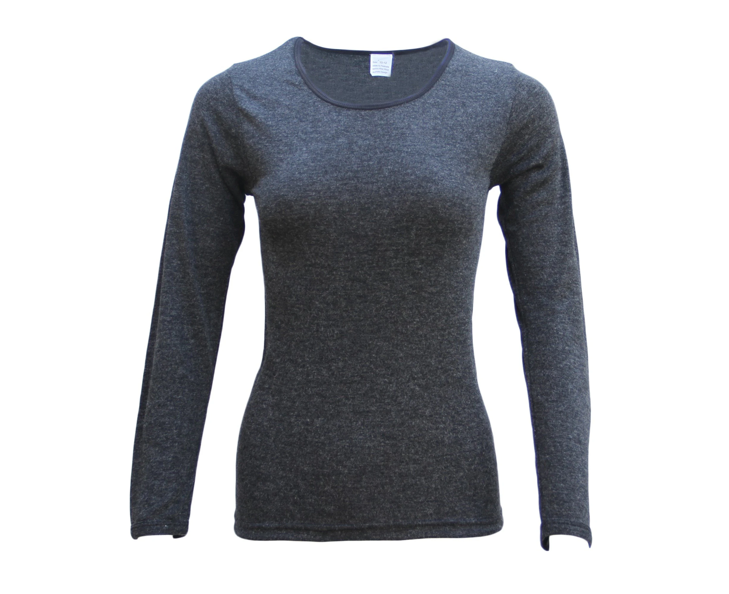 New Women's Merino Wool Top Thermal Underwear - Women's Top - Black