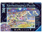 Ravensburger Puzzle 500pc - Unicorn and Butterflies