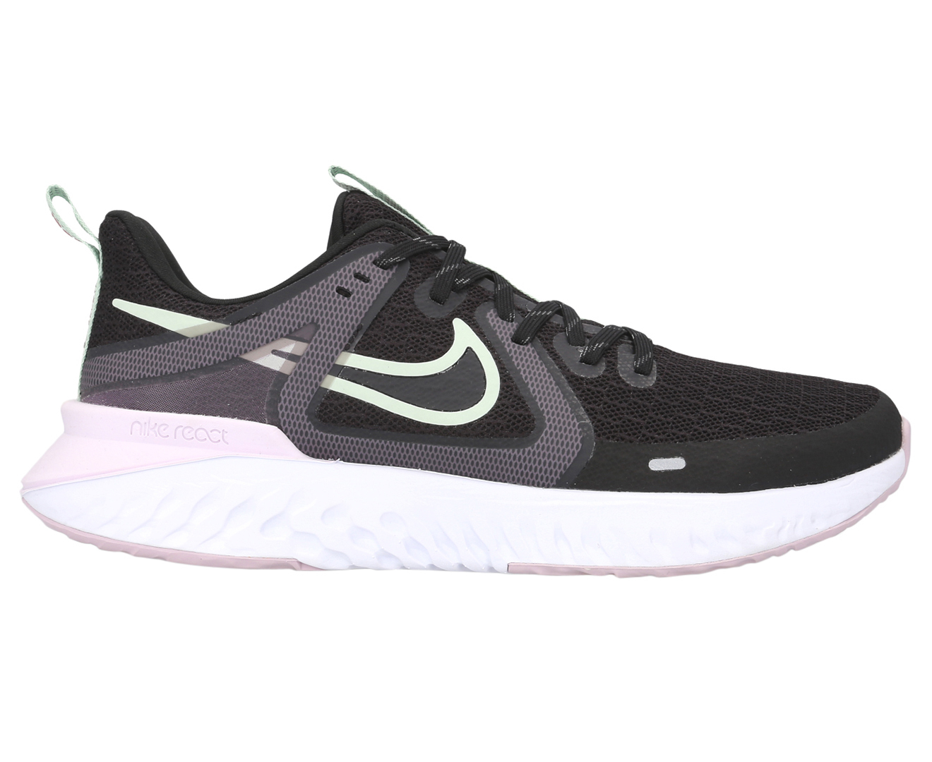 Nike Women's Legend React 2 Running Shoes - Black/Pistachio Frost ...