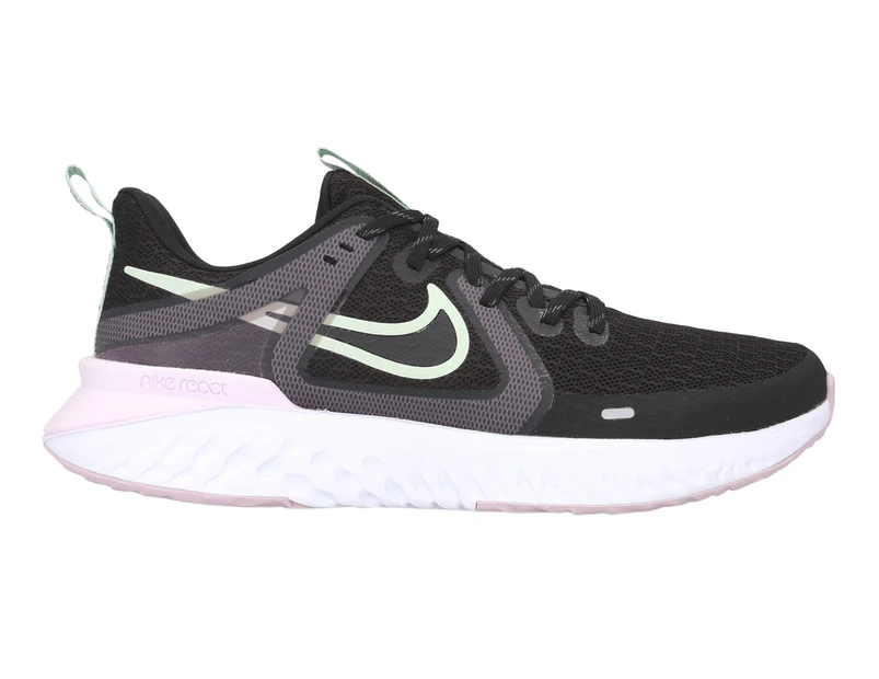 Nike Women's Legend React 2 Running Shoes - Black/Pistachio Frost