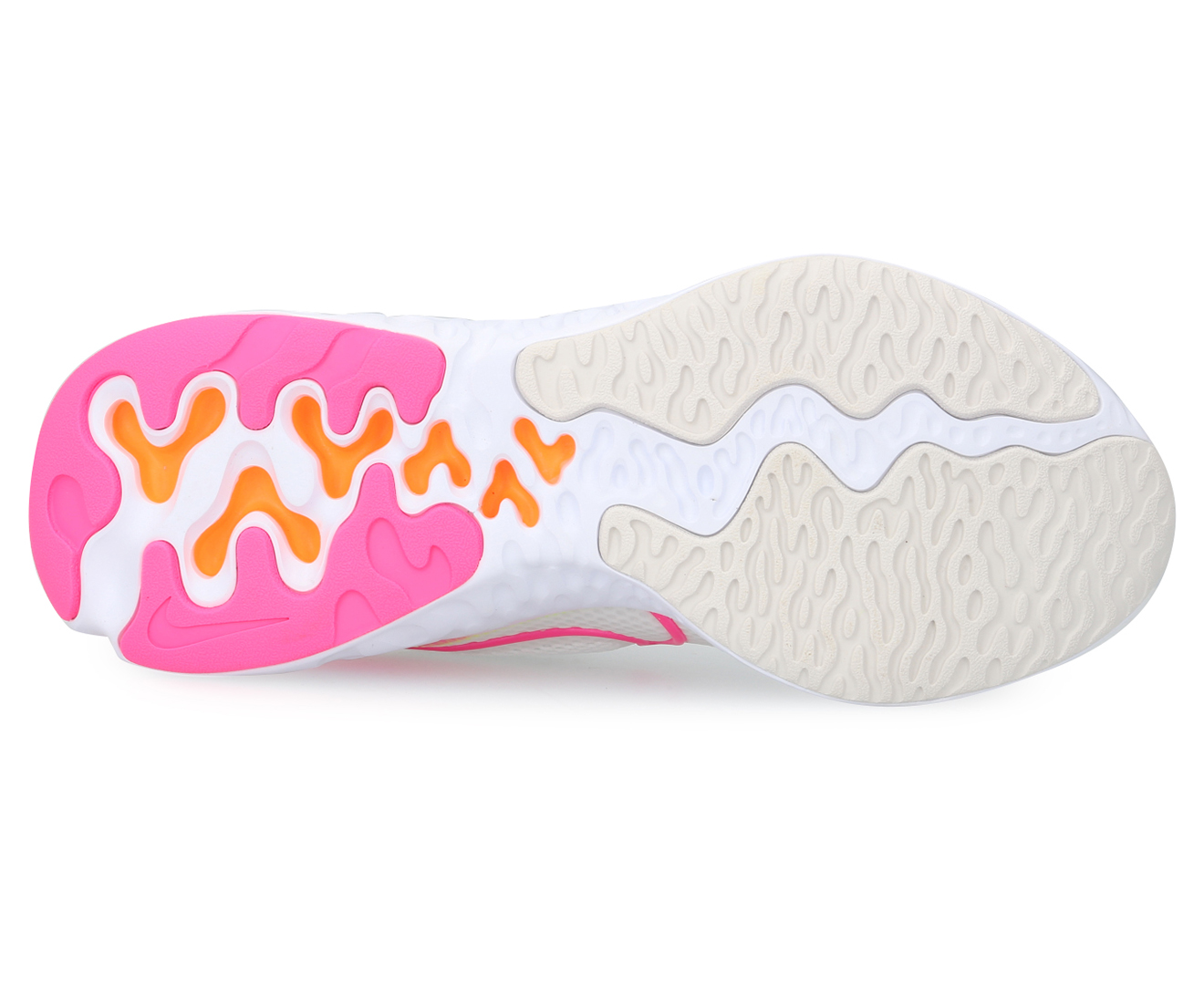 nike renew run platinum tint white pink blast black