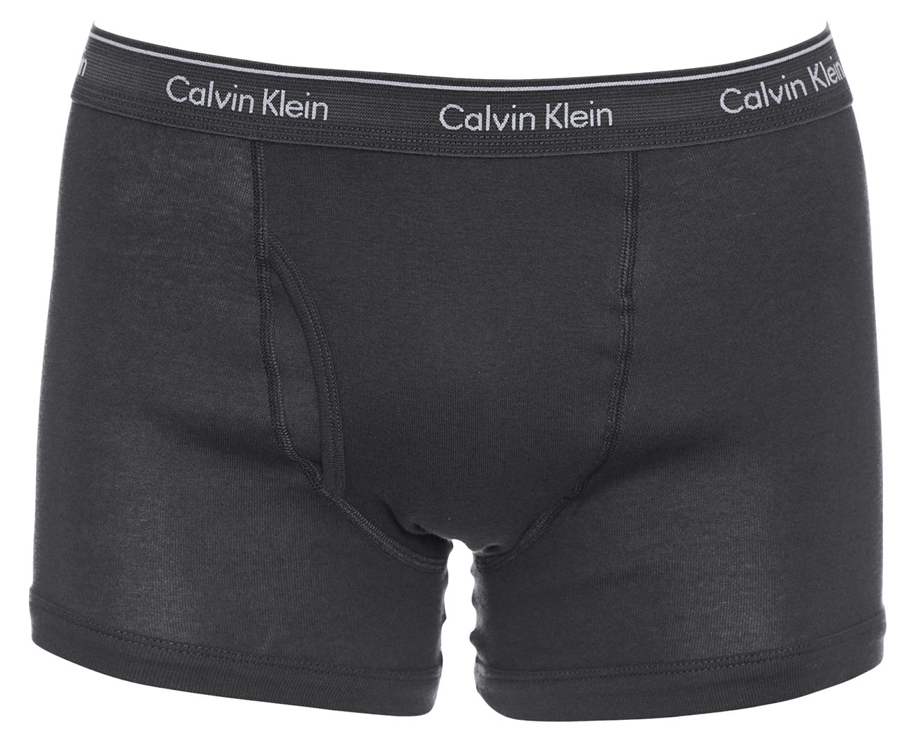 Calvin Klein Men's Cotton Classics Trunk 3-Pack - Dark Charcoal/Grey ...