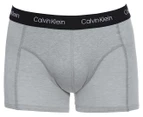 Calvin Klein Men's Axis Cotton Stretch Trunk 3-Pack - Black/Wolf Grey/Slant Logo Print