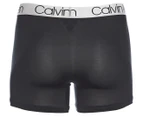 Calvin Klein Men's Microfibre Trunks 3-Pack - Black/Dark Grey