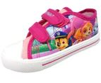 Girls Paw Patrol Pink Touch Fastening Canvas Shoes