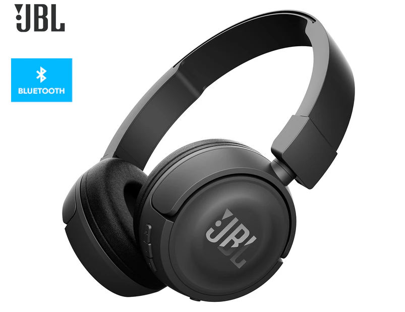 JBL T450BT Wireless On-Ear Headphones - Black