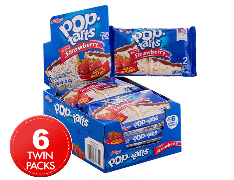 Kellogg's Pop-Tarts Frosted Strawberry 6pk 104g