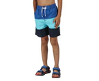 Regatta Boys Shaul III Polyester Board Swim Short - WshAzu/NauBl
