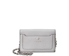 Marc Jacobs Women's  Empire City Leather Wallet On Chain - Grey