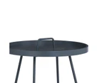 JAXI Round Coffee Table 40cm - Graphite Grey