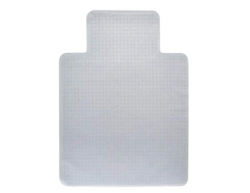 Floor Matters Clear Heavy Duty PVC Chair Mat with Gripper Underside For Carpet Areas Bevelled Edges