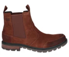 CAT Men's Economist Leather Chelsea Boots - Rust