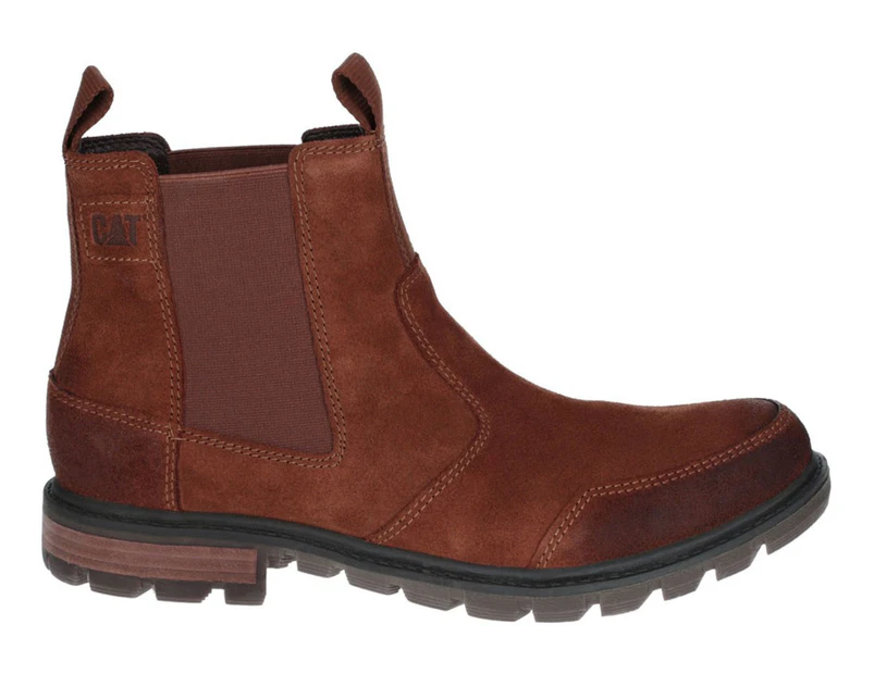 CAT Men's Economist Leather Chelsea Boots - Rust
