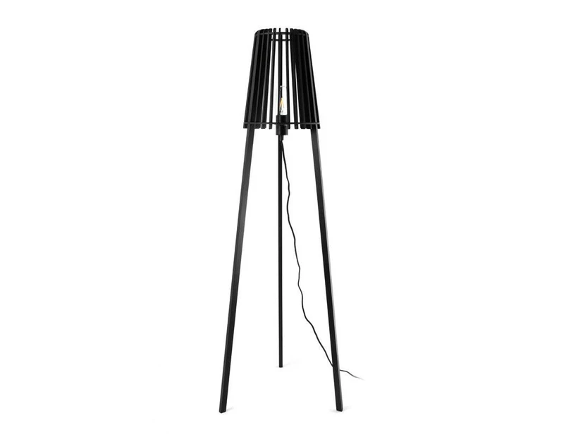 Fidel Timber Floor Lamp 1.3M - Black