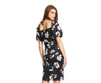 Soon Maternity - Carrie Puff Sleeve Dress - Floral