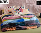 KAS Braddon King Bed Quilt Cover Set - Multi
