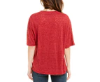 Iro Women's  Kind Linen T-Shirt - Red