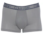 Calvin Klein Men's Bamboo Comfort Trunk 3-Pack - Silver Lake Blue/Monument Blue/Vintage Grey