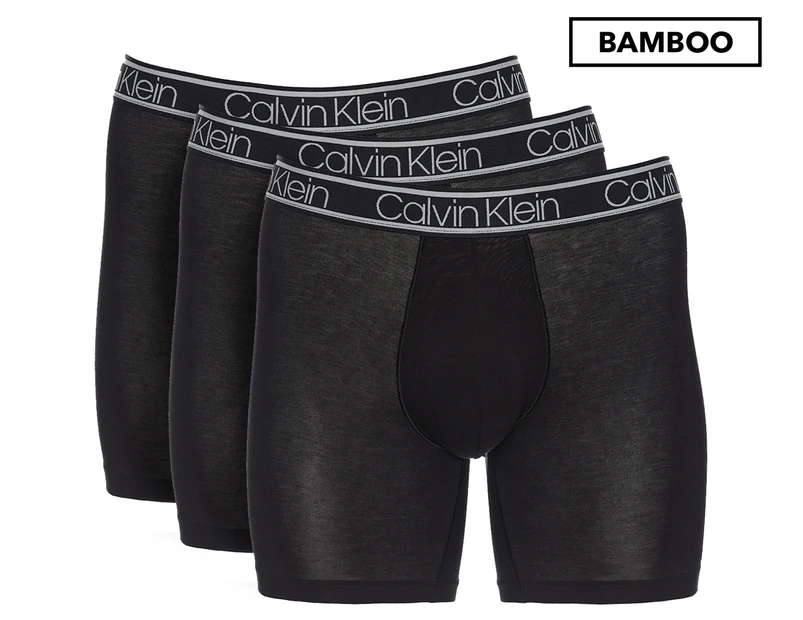 Calvin Klein Men's Bamboo Comfort Boxer Brief 3-Pack - Black