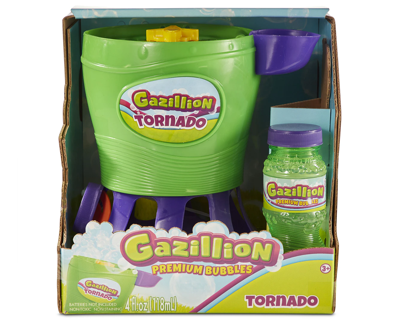 Gazillion Bubbles Tornado w/ 118ml Solution Kids/Children Outdoor Toy 3+ Assort