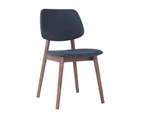 MERCY Dining Chair - Walnut & Grey