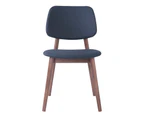 MERCY Dining Chair - Walnut & Grey