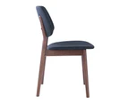 MERCY Dining Chair - Walnut & Grey