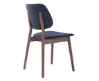 MERCY Dining Chair - Walnut & Grey