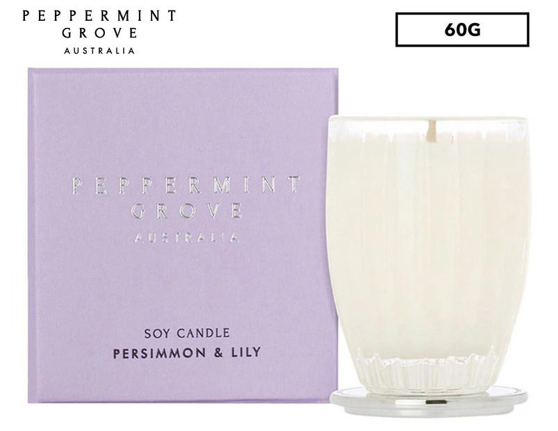 Peppermint Grove Persimmon & Lily Small Soy Candle