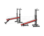 Adjustable Weight Bench Fitness Home Multi Gym Flat Press Incline Squat Rack