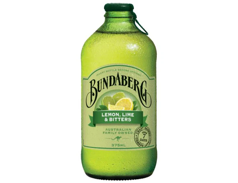12 Pack, Bundaberg 375ml Lemon Lime & Bitters